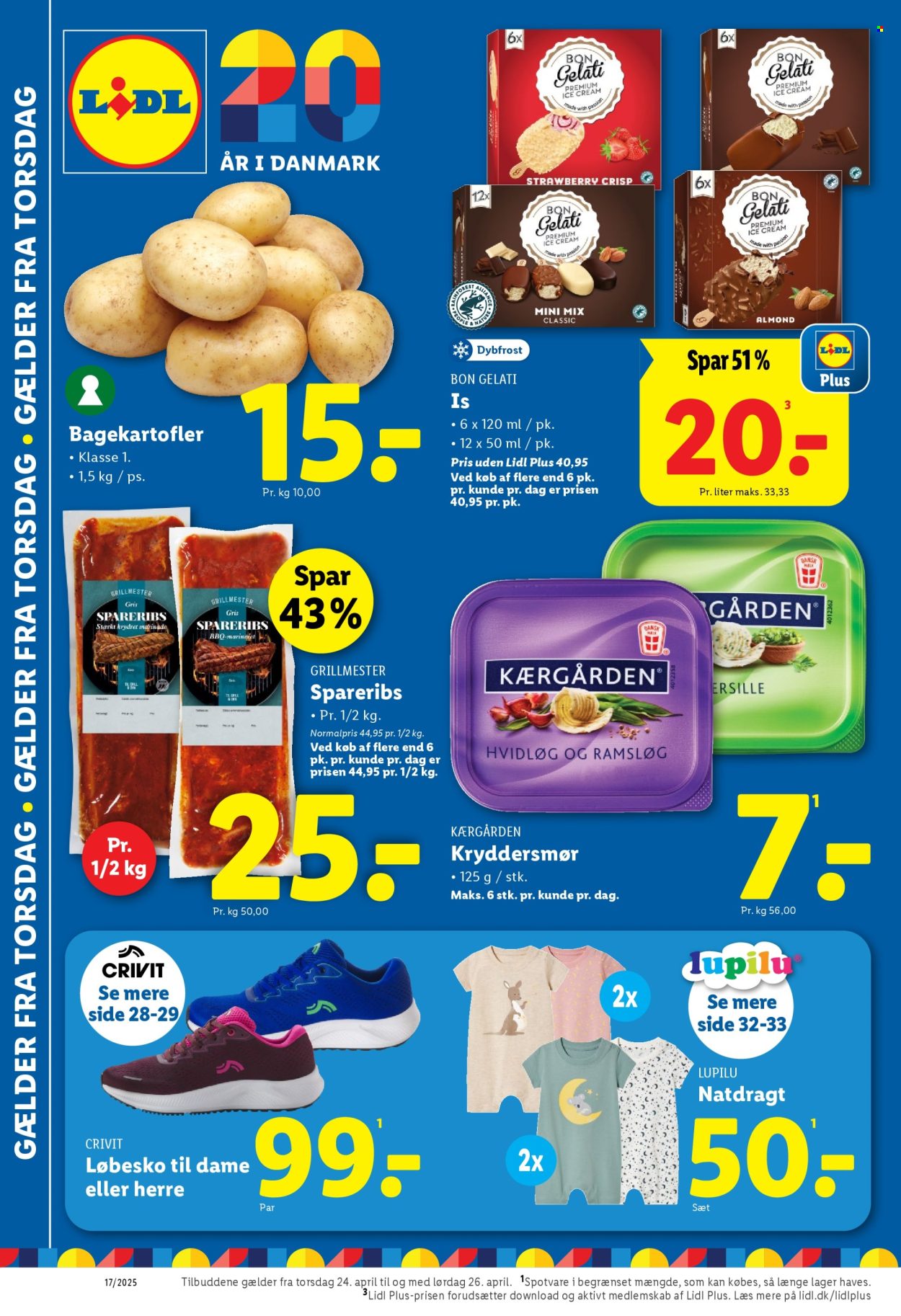 Lidl tilbud - 24.4.2025 - 26.4.2025. Side 1