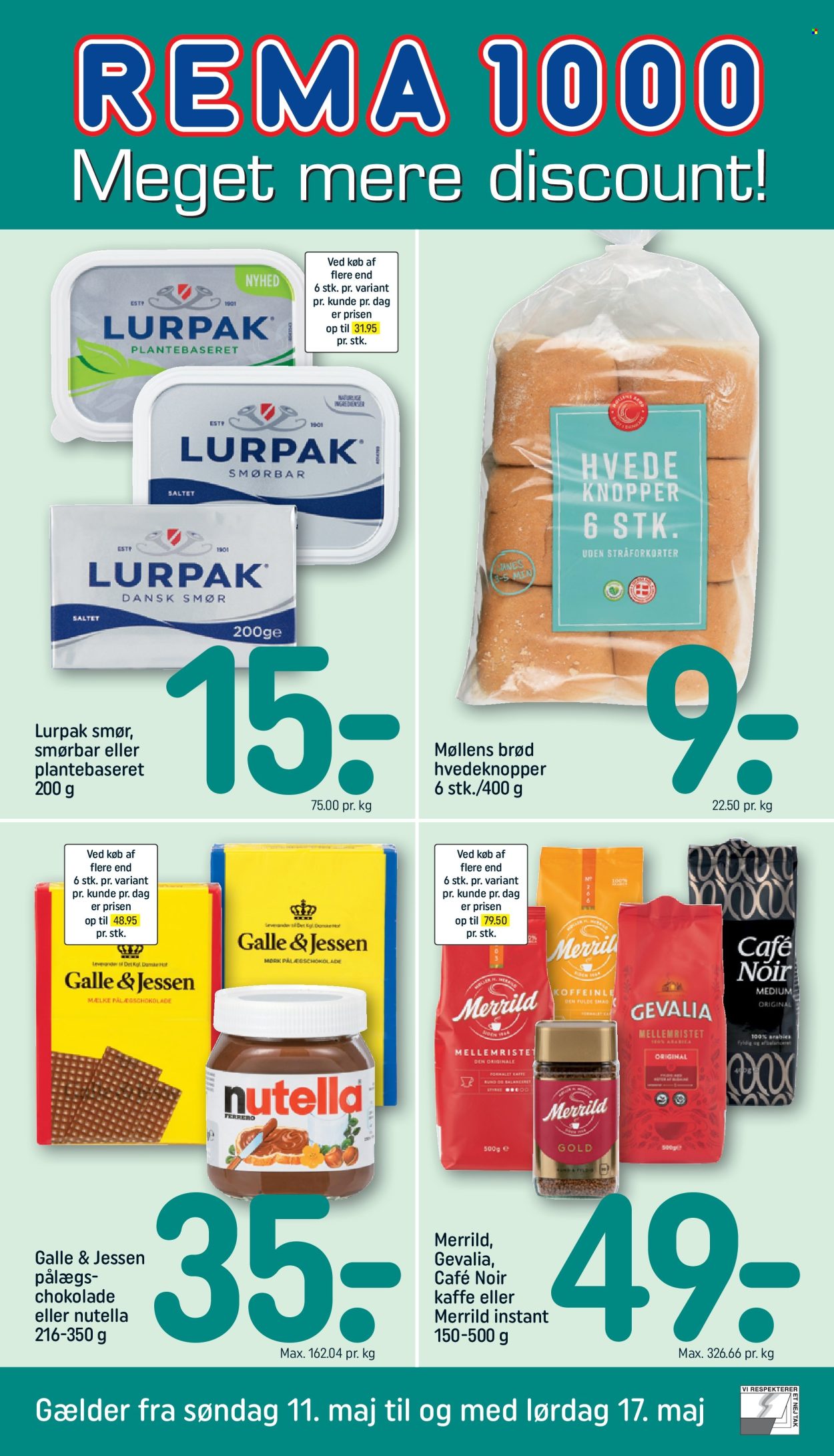Rema 1000 tilbud - 11.5.2025 - 17.5.2025. Side 1