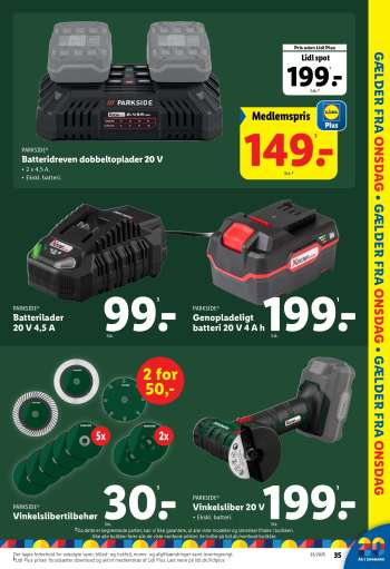 thumbnail - PARKSIDE Vinkelsliber 20 V