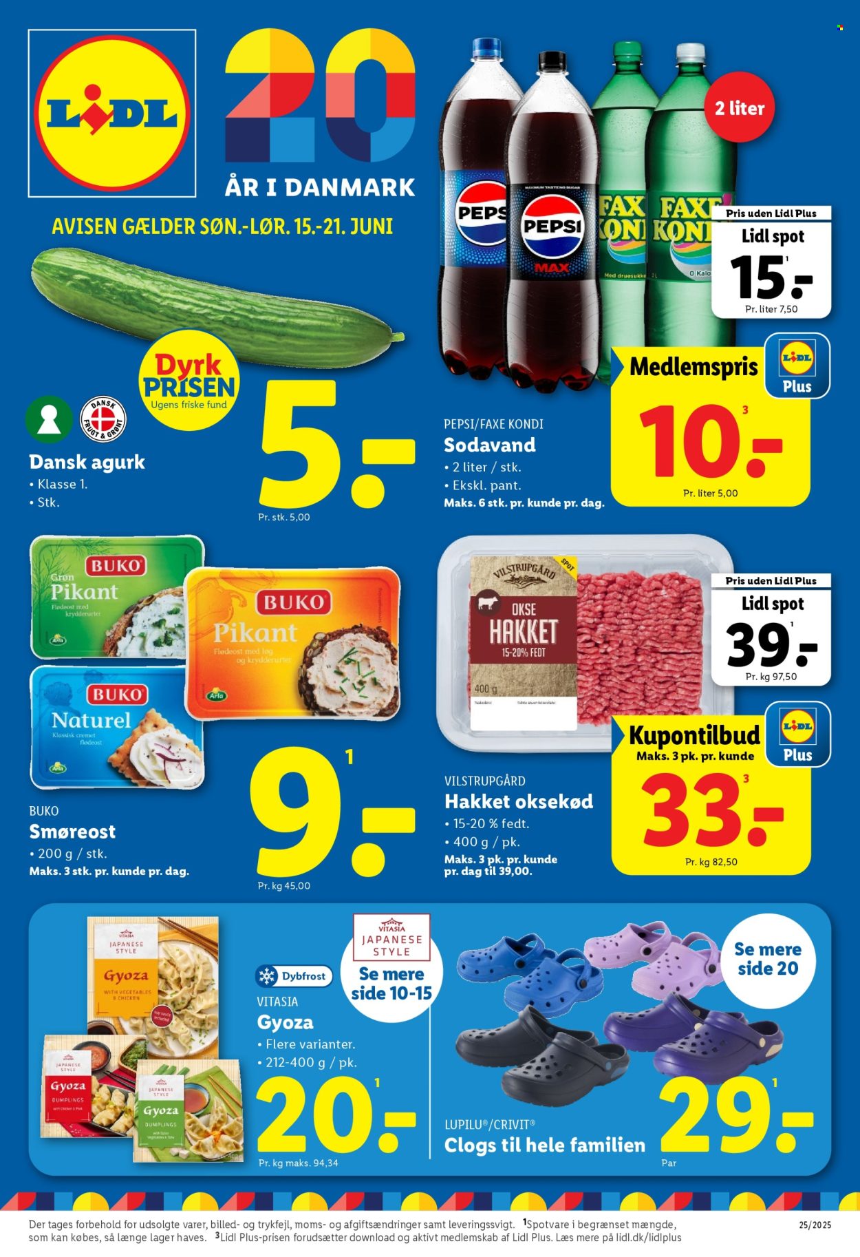 Lidl tilbud - 15.6.2025 - 21.6.2025. Side 1