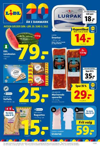 Lidl tilbudsavis  - 29.6.2025 - 5.7.2025.