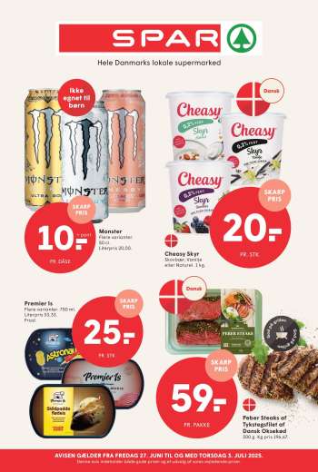 SPAR tilbudsavis  - 27.6.2025 - 3.7.2025.