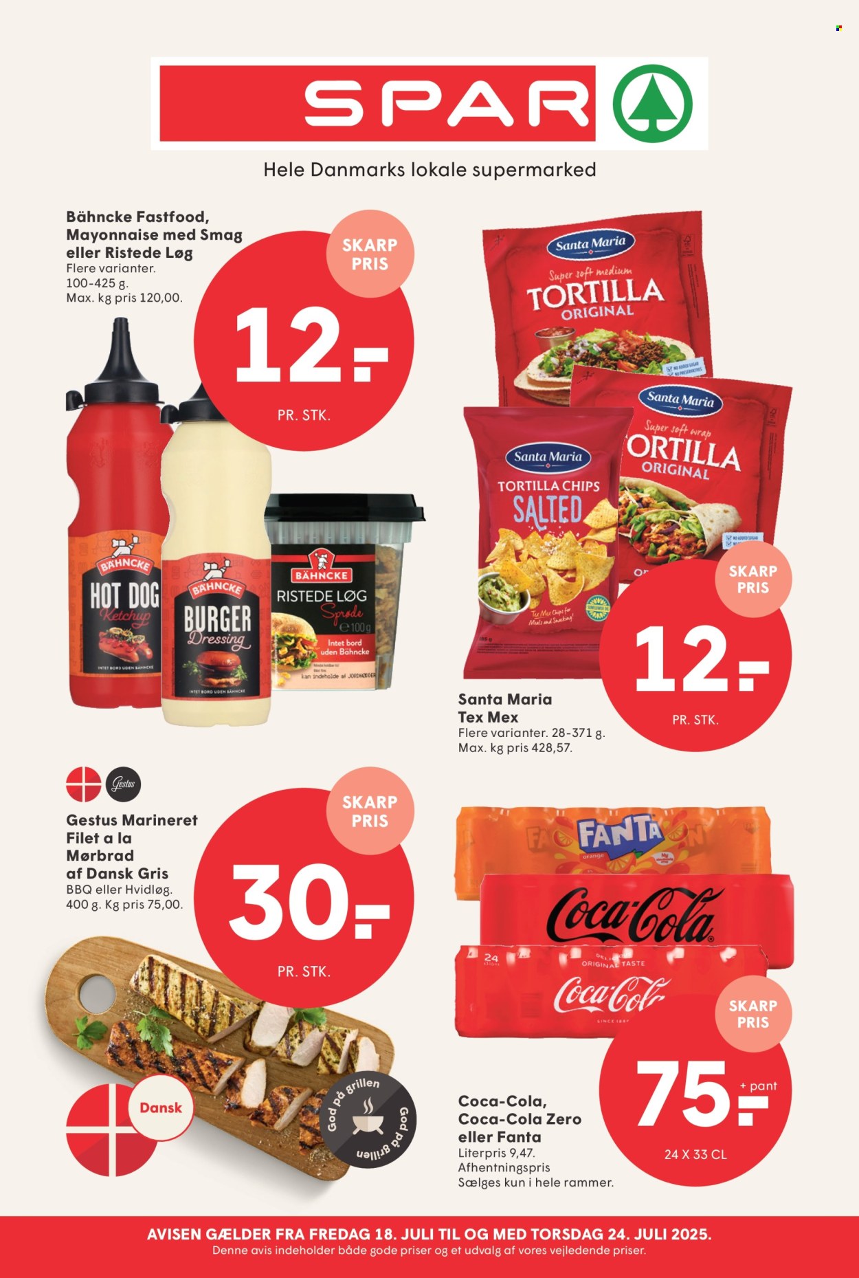 SPAR tilbud - 18.7.2025 - 24.7.2025. Side 1