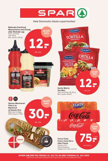 SPAR tilbudsavis  - 18.7.2025 - 24.7.2025.
