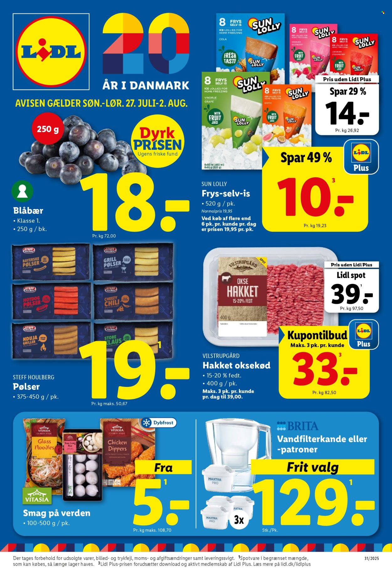 Lidl tilbud - 27.7.2025 - 2.8.2025. Side 1