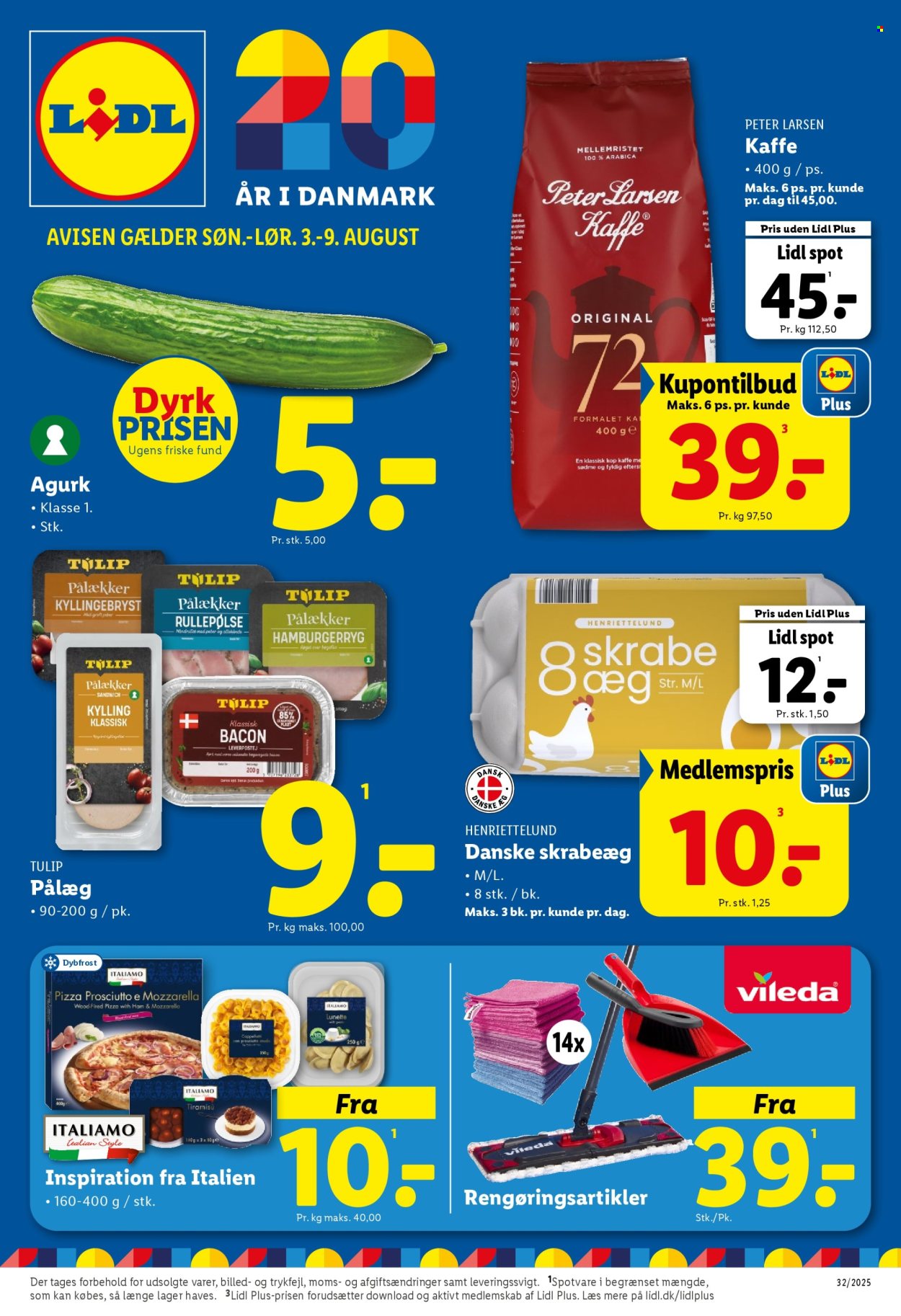 Lidl tilbud - 3.8.2025 - 9.8.2025. Side 1