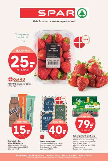 SPAR tilbudsavis  - 1.8.2025 - 7.8.2025.