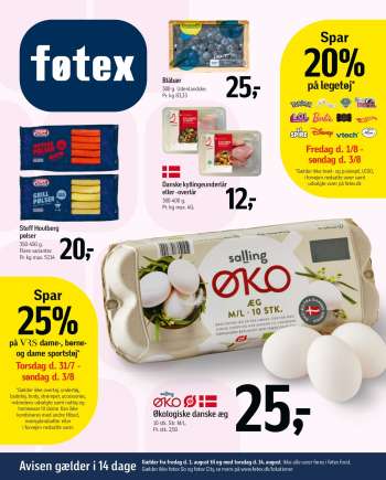 føtex tilbudsavis  - 1.8.2025 - 14.8.2025.