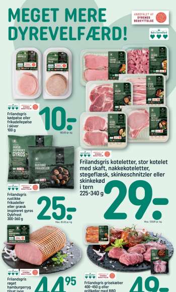 thumbnail - Frilandsgris koteletter, stor kotelet med skaft, nakkekoteletter, stegeflæsk, skinkeschnitzler eller skinkekød i tern