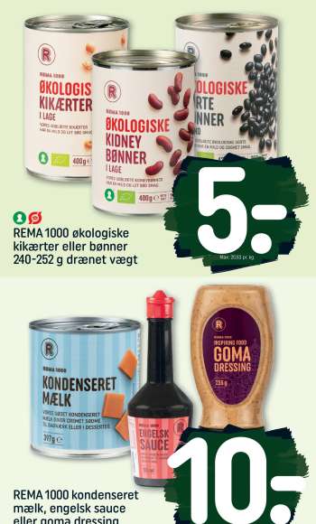 thumbnail - REMA 1000 kondenseret mælk, engelsk sauce eller goma dressing