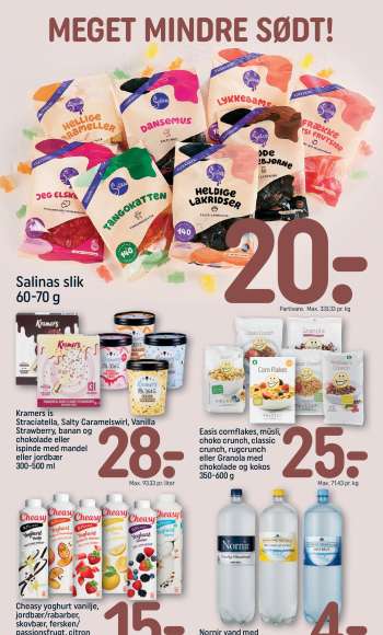 thumbnail - Easis cornflakes, müsli, choko crunch, classic crunch, rugcrunch eller Granola med chokolade og kokos