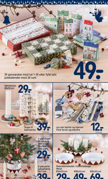 thumbnail - 24 gaveæsker med tal 1-24 eller fyld selv julekalender med 24 rum