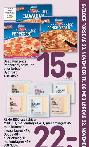 thumbnail - Deep Pan pizza Pepperoni, hawaiian eller kebab