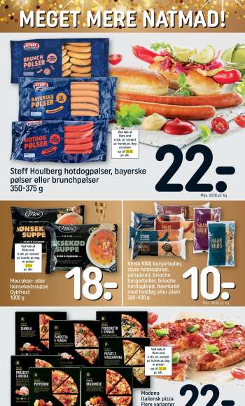 thumbnail - REMA 1000 burgerboller, store hotdogbrød, pølsebrød, brioche burgerboller, brioche hotdogbrød, Naanbrød med hvidløg eller plain 260-430 g