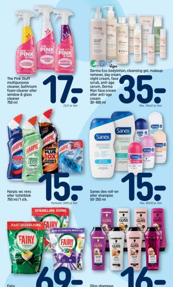 thumbnail - Derma Eco bodylotion, cleansing gel, makeup remover, day cream, night cream, face scrub, anti-age serum, Derma Man face cream eller anti-age cream