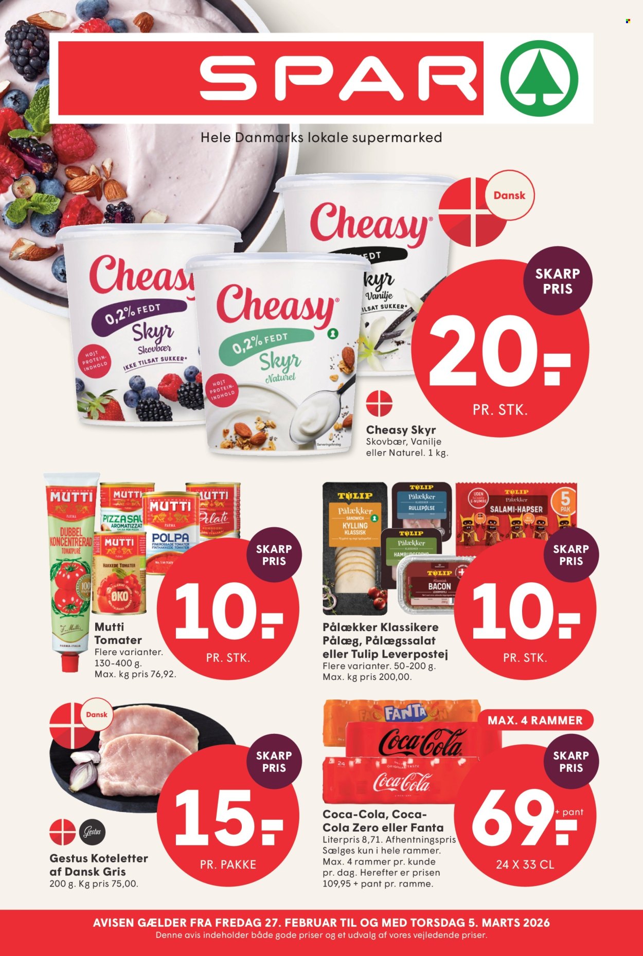 SPAR tilbud - 27.2.2026 - 5.3.2026. Side 1