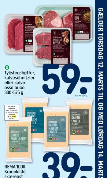thumbnail - Tykstegsbøffer, kalveschnitzler eller kalve osso buco