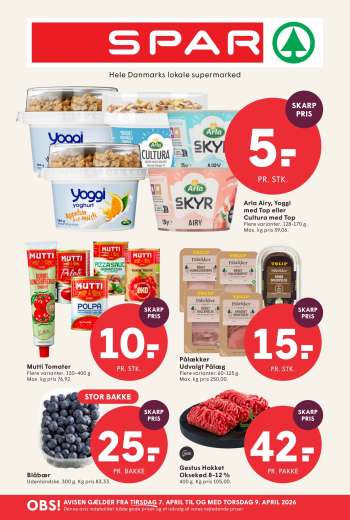 SPAR tilbudsavis  - 7.4.2026 - 9.4.2026.