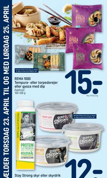thumbnail - REMA 1000 Tempura- eller torpedorejer eller gyoza med dip