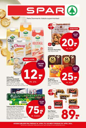 SPAR tilbudsavis  - 24.4.2026 - 30.4.2026.