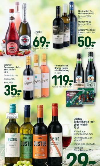 thumbnail - Gustus Sydafrikansk rød- eller hvidvin 75 cl