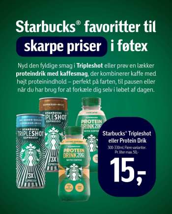 thumbnail - Starbucks® Tripleshot eller Protein Drik