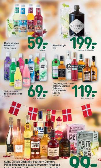 thumbnail - Tanqueray, Jack Daniels, 42 Below, Campari, Tullamore, Cointreau eller Licor 43