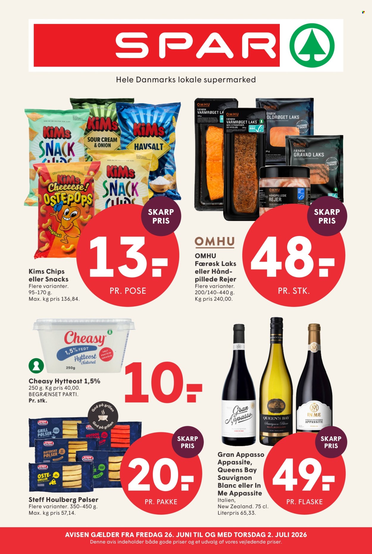 SPAR tilbud - 26.6.2026 - 2.7.2026. Side 1