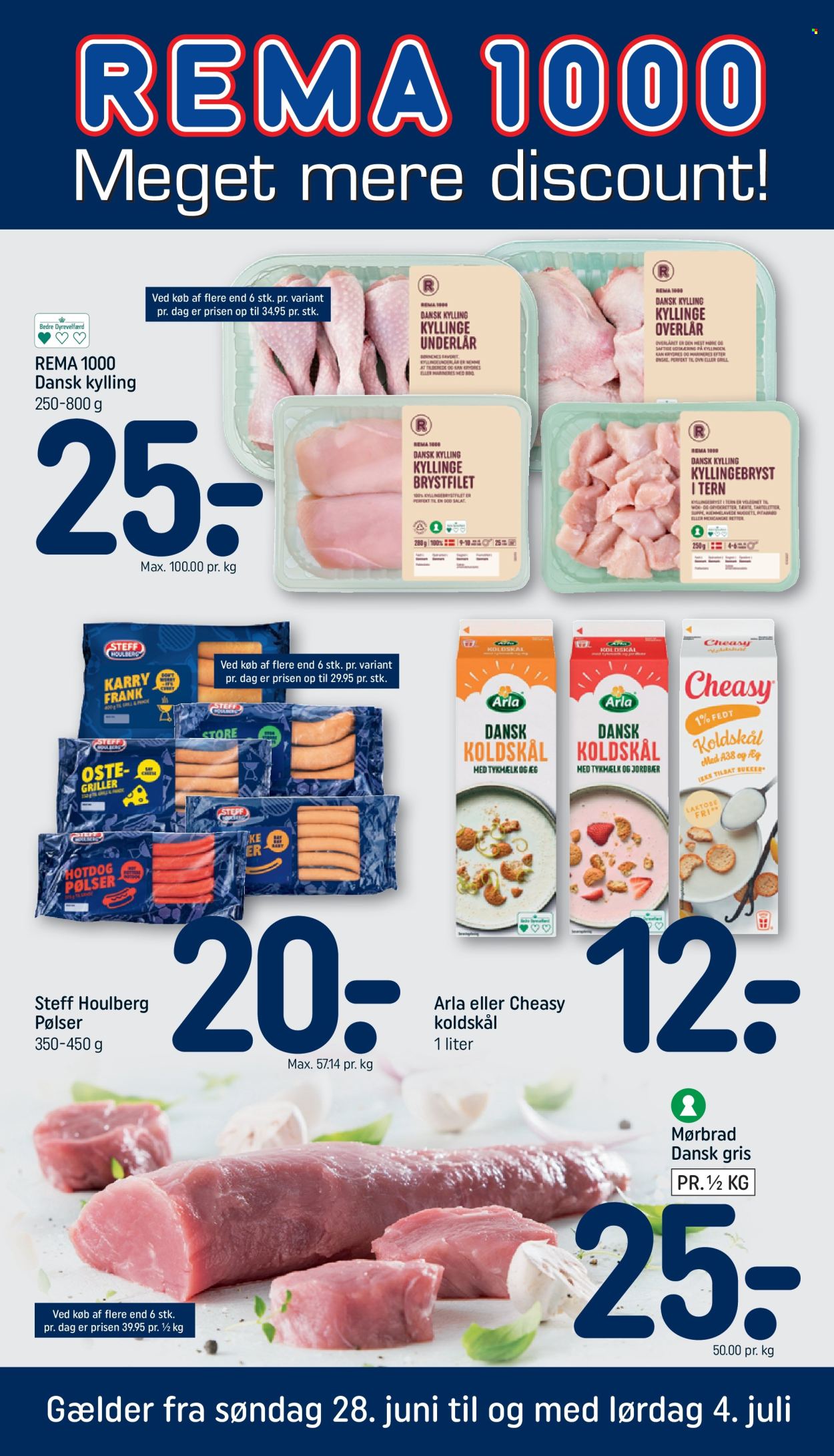 Rema 1000 tilbud - 28.6.2026 - 4.7.2026. Side 1