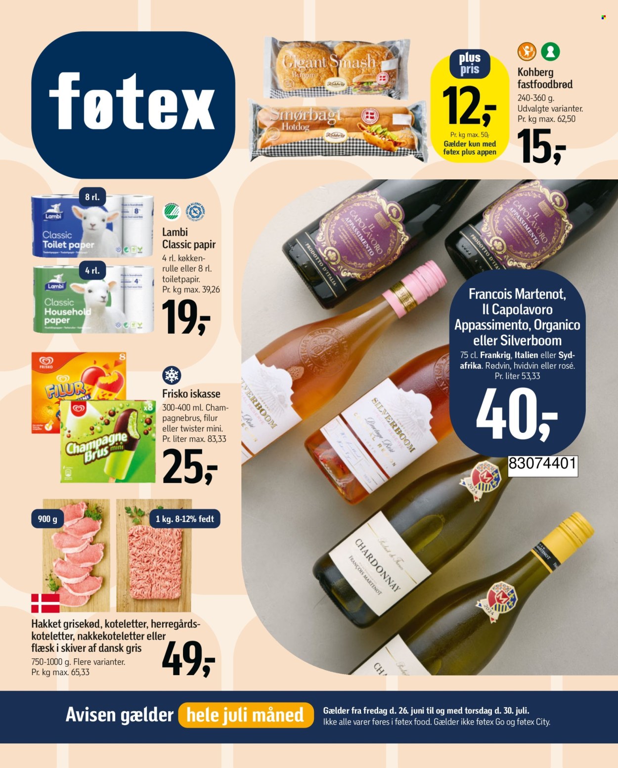 føtex tilbud - 26.6.2026 - 30.7.2026. Side 1