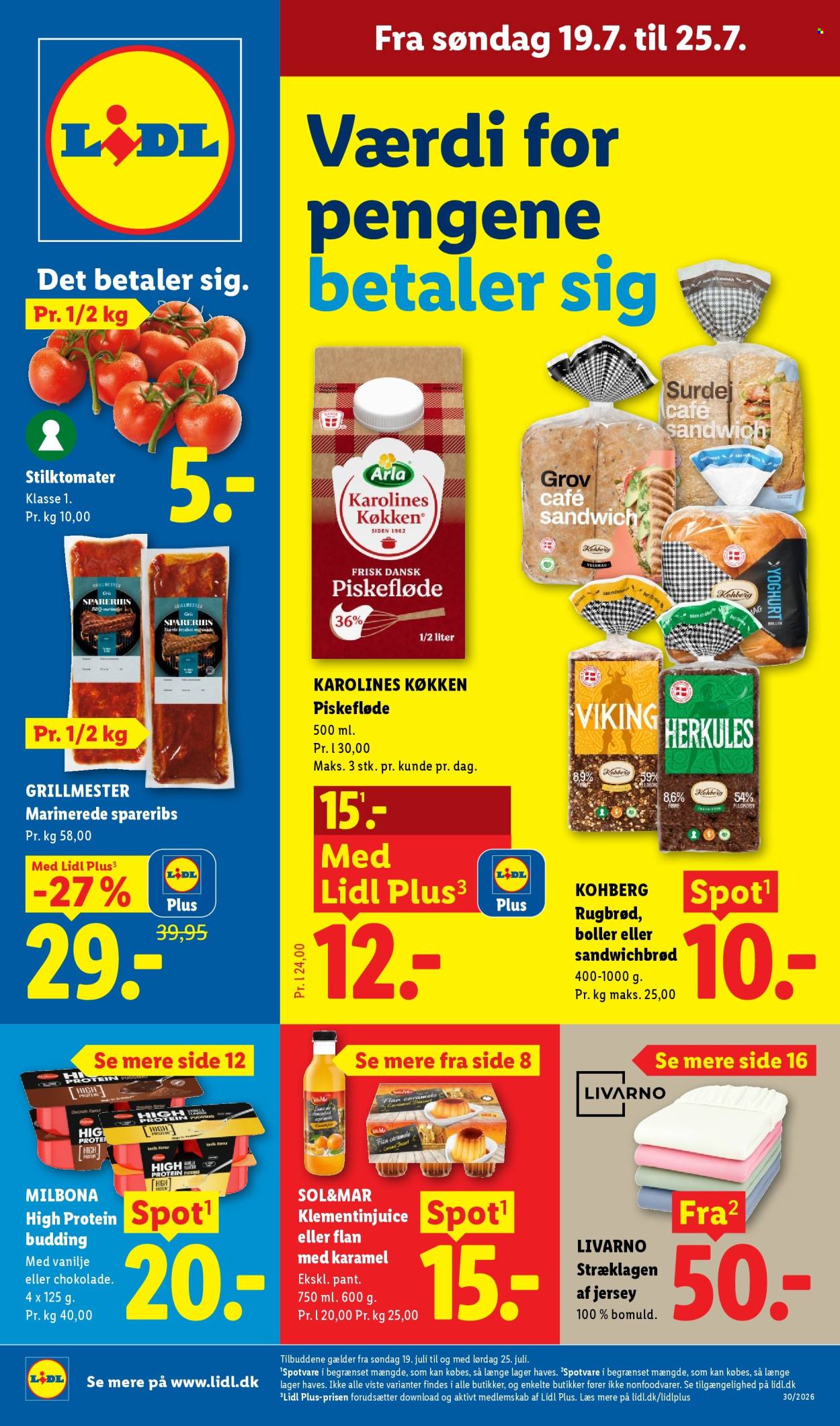 Lidl tilbud - 19.7.2026 - 25.7.2026. Side 1
