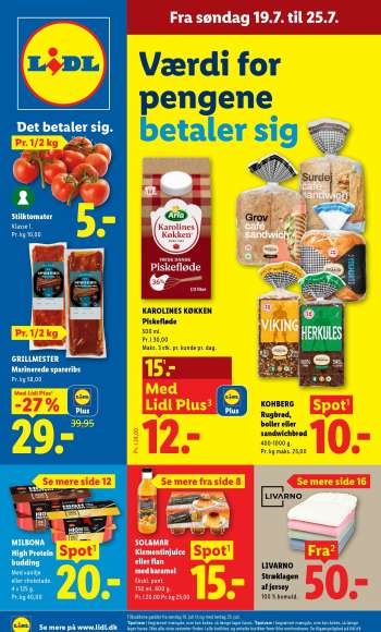Lidl tilbudsavis  - 19.7.2026 - 25.7.2026.
