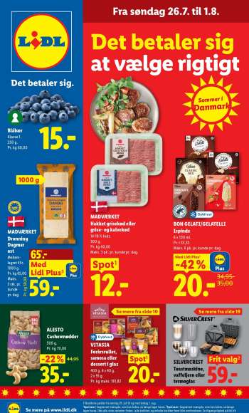 Lidl tilbudsavis  - 26.7.2026 - 1.8.2026.