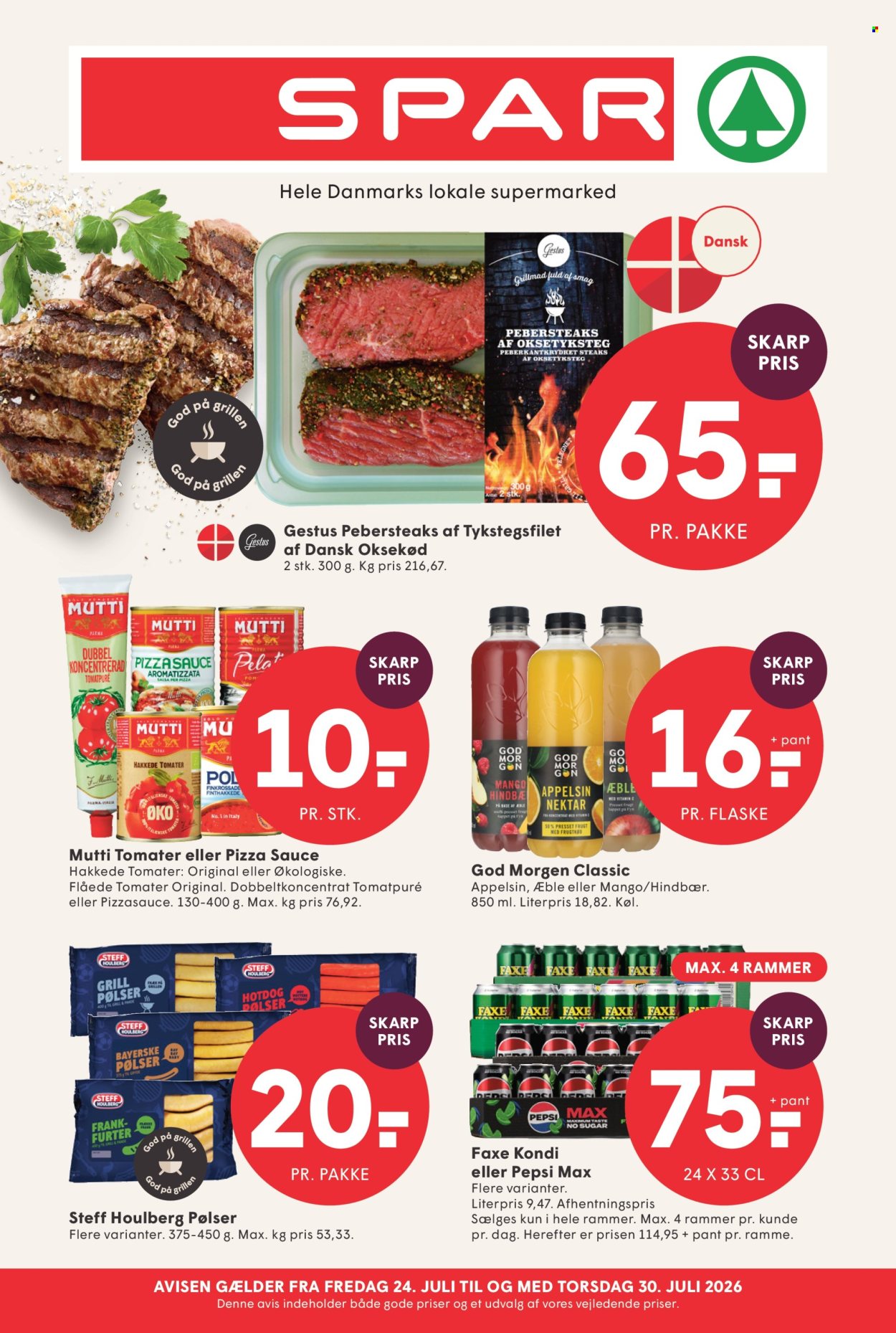 SPAR tilbud - 24.7.2026 - 30.7.2026. Side 1