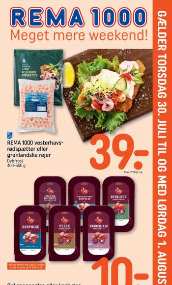 Rema 1000 tilbudsavis  - 30.7.2026 - 1.8.2026.