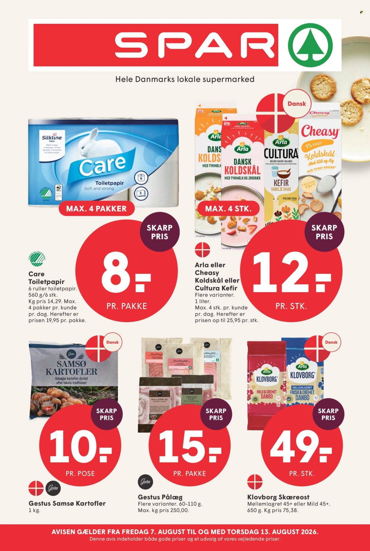 SPAR tilbud - 7.8.2026 - 13.8.2026. Side 1
