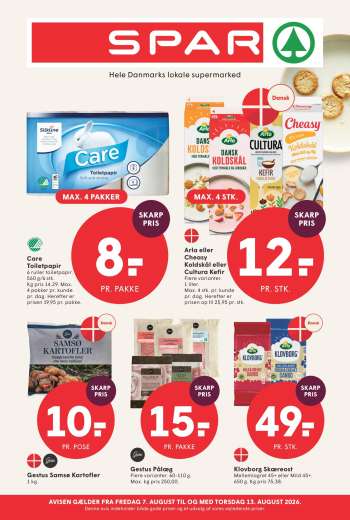 SPAR tilbudsavis  - 7.8.2026 - 13.8.2026.