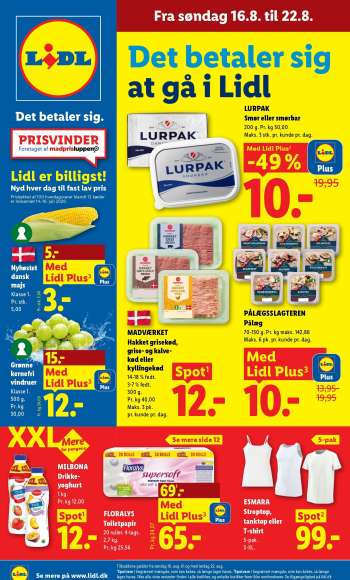 Lidl tilbudsavis  - 16.8.2026 - 22.8.2026.
