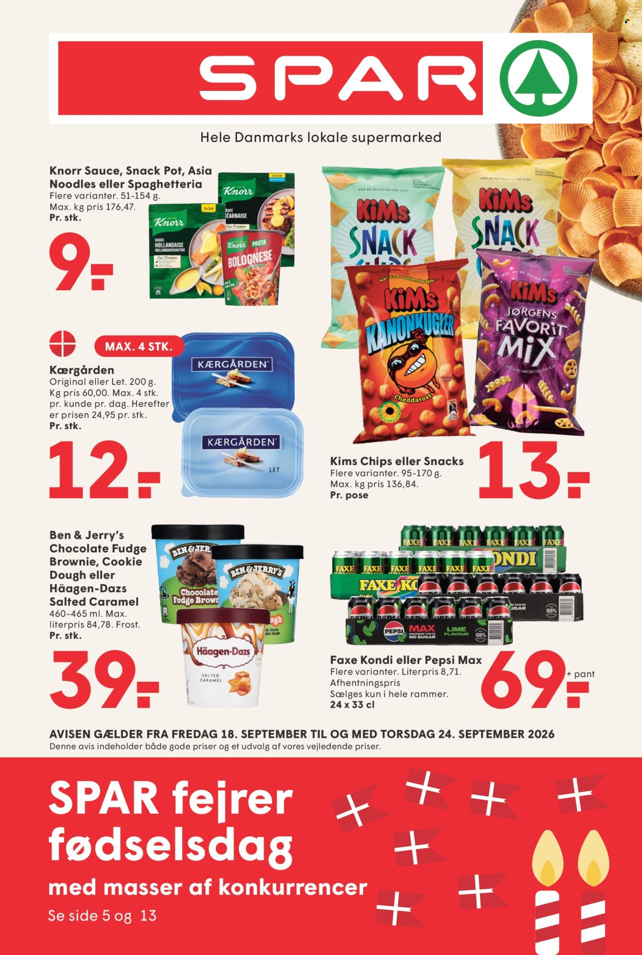 SPAR tilbud - 18.9.2026 - 24.9.2026. Side 1