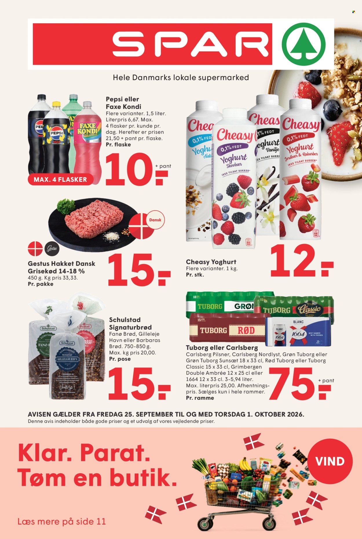 SPAR tilbud - 25.9.2026 - 1.10.2026. Side 1