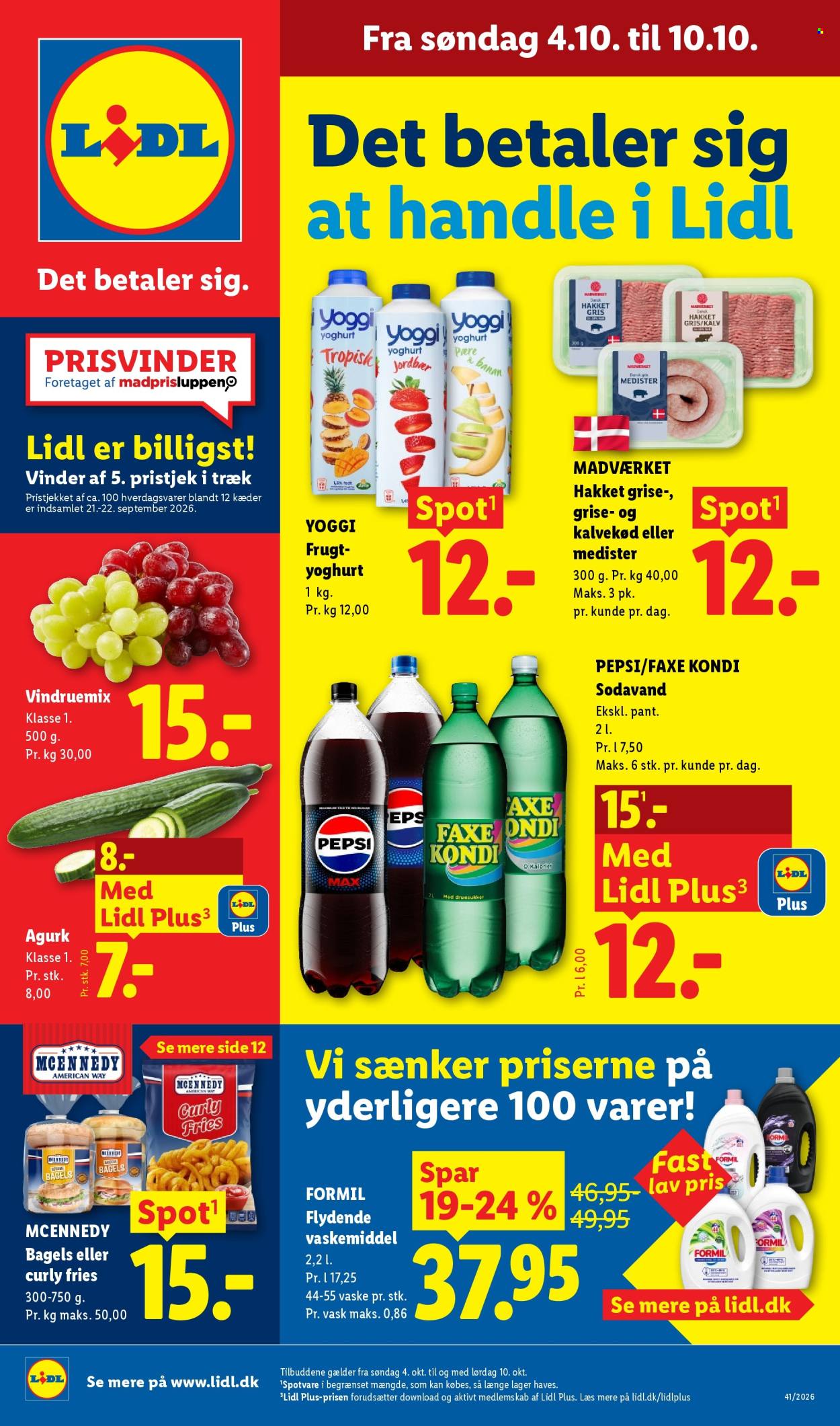 Lidl tilbud - 4.10.2026 - 10.10.2026. Side 1