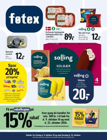 føtex tilbudsavis  - 9.10.2026 - 15.10.2026.