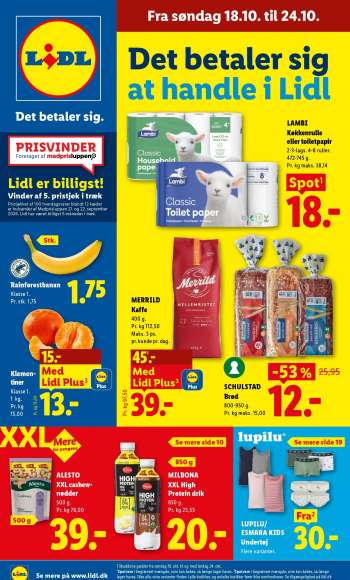 Lidl tilbudsavis  - 18.10.2026 - 24.10.2026.
