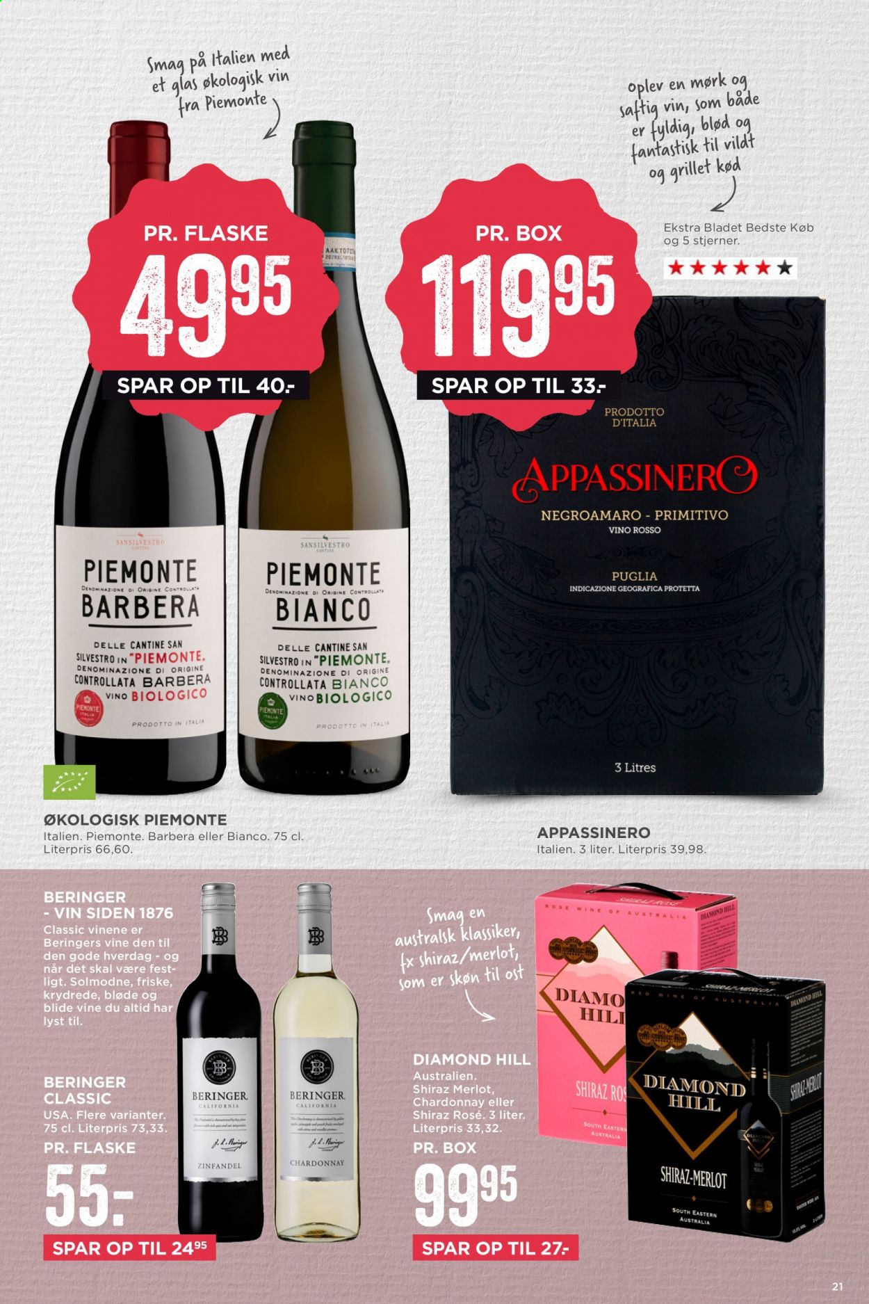 thumbnail - MENY tilbud  - 15.1.2021 - 21.1.2021 - tilbudsprodukter - Chardonnay, Merlot, vin. Side 21.