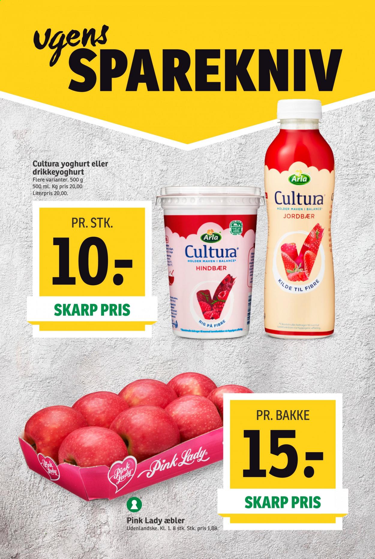 thumbnail - SPAR tilbud  - 13.2.2021 - 19.2.2021 - tilbudsprodukter - æbler, hindbær, jordbær, Arla, yoghurt, drikkeyoghurt. Side 3.