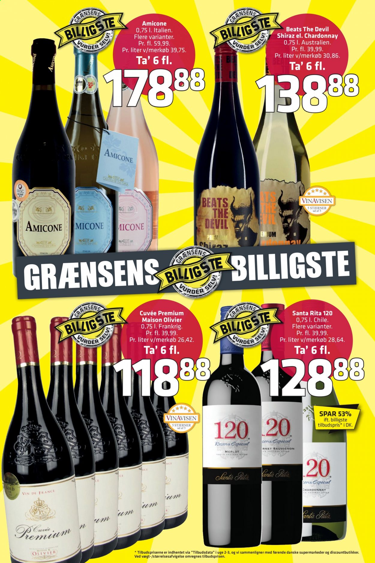 thumbnail - Fleggaard tilbud  - 24.2.2021 - 9.3.2021 - tilbudsprodukter - Chardonnay, Merlot, vin. Side 29.