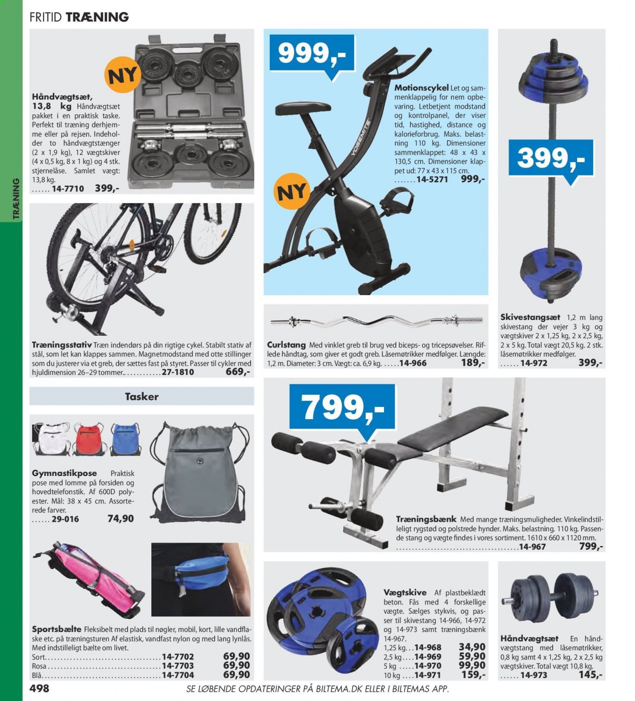 thumbnail - Biltema tilbud  - tilbudsprodukter - ske, taske, cykel. Side 498.