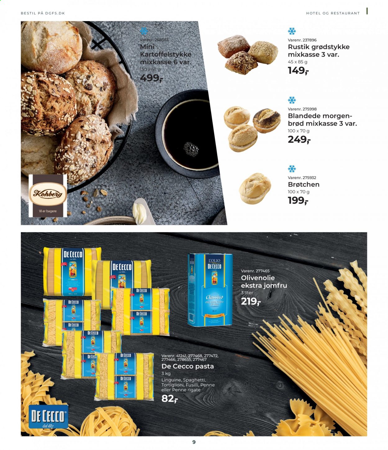 thumbnail - Dagrofa tilbud  - 1.3.2021 - 31.3.2021 - tilbudsprodukter - pasta, spaghetti, olivenolie. Side 9.