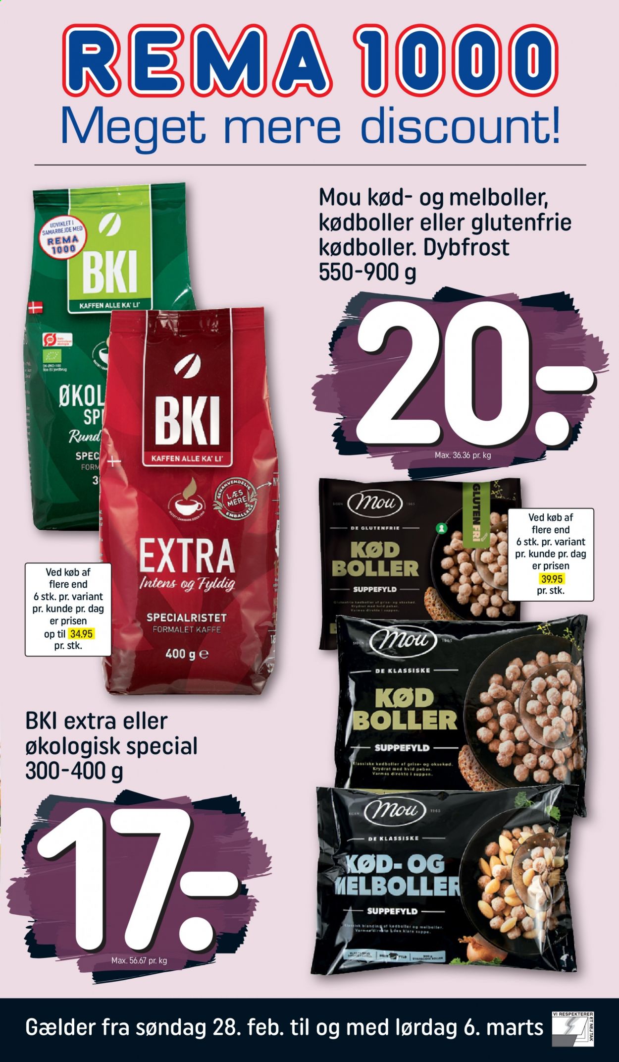 Rema 1000 tilbud - 28.2.2021 - 6.3.2021. Side 1