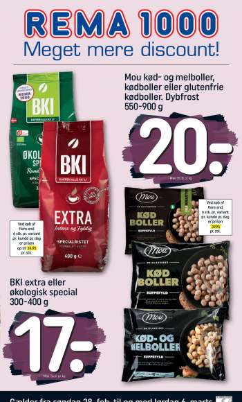 Rema 1000 tilbudsavis  - 28.02.2021 - 06.03.2021.